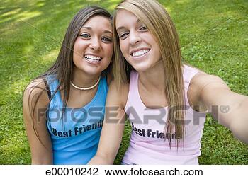 Banco de Imagem - adolescente,  
melhor,  amigos. 
fotosearch - busca 
de fotos, imagens 
e clipart