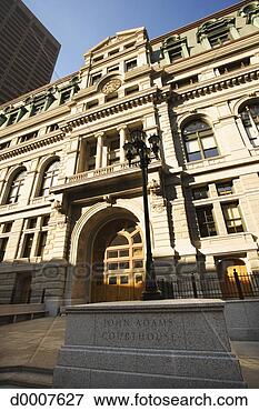 Foto - exterior,  john, 
 adams,  corte 
judicial,  boston. 
fotosearch - busca 
de fotos, imagens 
e clipart
