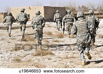 Stock Photo - us army soldiers 
respond to a small 
arms attack in 
badula qulp. fotosearch 
- search stock 
photos, pictures, 
wall murals, images, 
and photo clipart