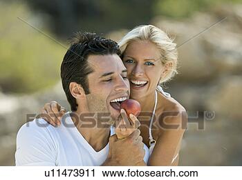 摄影<em>图库</em> - a, <em>女性</em>, 喂, a, 拉丁<em>语</em>, 人, a, 油桃 u1