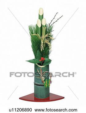 Stock Photography - ornament for new 
year's day, front 
view, white background, 
cut out. fotosearch 
- search stock 
photos, pictures, 
images, and photo 
clipart
