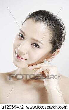 Banco de Imagem - fim,  cima,  jovem, 
 mulher. fotosearch 
- busca de fotos, 
imagens e clipart