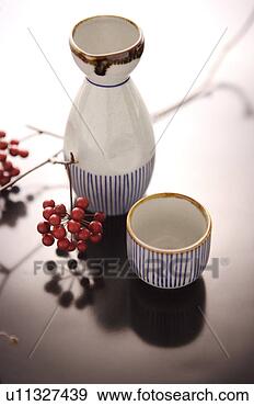 Stock Photograph - sake bottle and 
sake bowl. fotosearch 
- search stock 
photos, pictures, 
images, and photo 
clipart