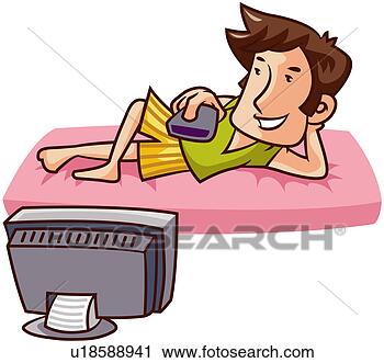 Clipart - television, resting, 
watching, men. 
fotosearch - search 
clipart, illustration, 
drawings and vector 
eps graphics images