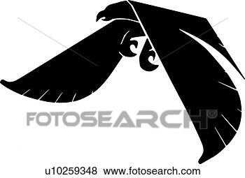 Clip Art - eagle falcon symbol. 
fotosearch - search 
clipart, illustration, 
drawings and vector 
eps graphics images