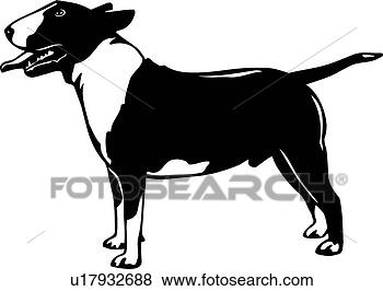 Clip Art - bull terrier01. 
fotosearch - search 
clipart, illustration, 
drawings and vector 
eps graphics images