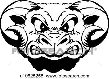 Clip Art - ram angry. fotosearch 
- search clipart, 
illustration, 
drawings and vector 
eps graphics images