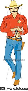 Clip Art - old west marshal. 
fotosearch - search 
clipart, illustration, 
drawings and vector 
eps graphics images