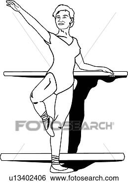 Clip Art - ballet dancer02. 
fotosearch - search 
clipart, illustration, 
drawings and vector 
eps graphics images