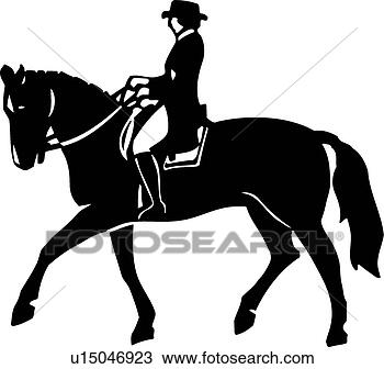 Clipart - horse and rider02. 
fotosearch - search 
clipart, illustration, 
drawings and vector 
eps graphics images