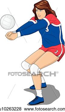 Clip Art - volleyball. fotosearch 
- search clipart, 
illustration, 
drawings and vector 
eps graphics images