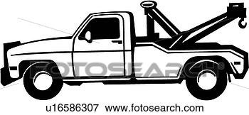 Clip Art - tow truck. fotosearch 
- search clipart, 
illustration, 
drawings and vector 
eps graphics images