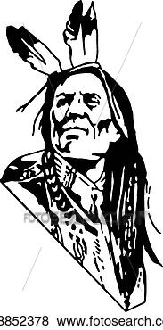 Clip Art - indian warrior. 
fotosearch - search 
clipart, illustration, 
drawings and vector 
eps graphics images