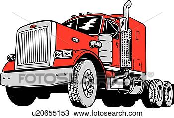 peterbilt truck drawings
