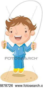 Clip Art - exercise, rope 
jumping, rope 
skipping, physical 
training, physical. 
fotosearch - search 
clipart, illustration, 
drawings and vector 
eps graphics images
