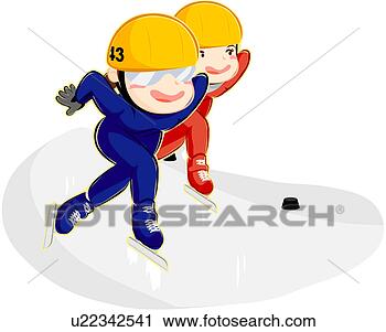 Stock Illustration - speedskating, 
ice, short track, 
winter olympics, 
olympics. fotosearch 
- search clipart, 
illustration posters, 
drawings and vector 
eps graphics images