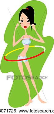 Clip Art - hula hoop, member, 
object, figure, 
beauty treatment. 
fotosearch - search 
clipart, illustration, 
drawings and vector 
eps graphics images