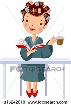 Clip Art - womankind, book, 
beauty salon, 
women. fotosearch 
- search clipart, 
illustration, 
drawings and vector 
eps graphics images