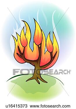 Clipart - burning bush, 
 religion,  christianity, 
 burning bush, 
 church. fotosearch 
- search clipart, 
illustration, 
drawings and vector 
eps graphics images