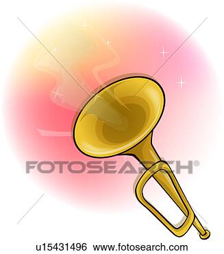 Clip Art - wind instrument, 
 bugle,  musical 
instrument,  church, 
 religion. fotosearch 
- search clipart, 
illustration, 
drawings and vector 
eps graphics images