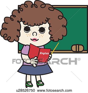 Clipart - blackboard, holding, 
english teacher, 
book, pointing 
stick, lessons. 
fotosearch - search 
clipart, illustration, 
drawings and vector 
eps graphics images