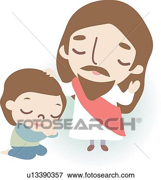 Clip Art - boy, church, child, 
jesus christ, 
jesus, christian. 
fotosearch - search 
clipart, illustration, 
drawings and vector 
eps graphics images