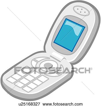 cell phone clip art character