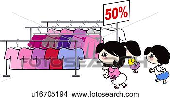Clipart - sale, clothes 
hanging rail, 
female, woman, 
clothes. fotosearch 
- search clipart, 
illustration, 
drawings and vector 
eps graphics images