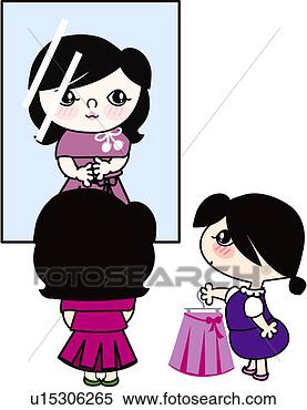 Clipart - woman, shop mirror, 
clothes shop, 
female, dress. 
fotosearch - search 
clipart, illustration, 
drawings and vector 
eps graphics images