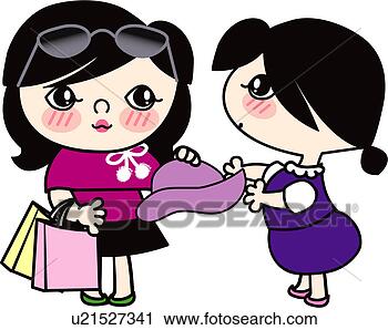 Clipart - woman, store clerk, 
clothes shop, 
female, dress. 
fotosearch - search 
clipart, illustration, 
drawings and vector 
eps graphics images