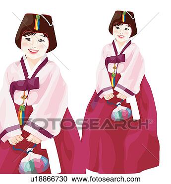 Clipart - traditional korean 
clothes,  new 
year,  chinese 
new year,  new 
years. fotosearch 
- search clipart, 
illustration, 
drawings and vector 
eps graphics images
