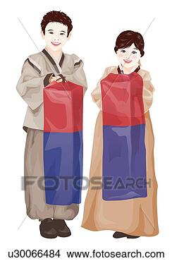 Clipart - traditional korean 
clothes,  new 
year,  chinese 
new year,  new 
years. fotosearch 
- search clipart, 
illustration, 
drawings and vector 
eps graphics images