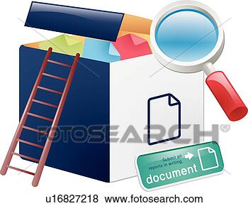 Clip Art - file box,  icons, 
 magnifying glass, 
 business,  business, 
 filing. fotosearch 
- search clipart, 
illustration, 
drawings and vector 
eps graphics images