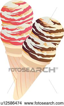 Clipart - ice-cream cone, 
 icons,  cone, 
 chocolate ice 
cream,  strawberry 
ice. fotosearch 
- search clipart, 
illustration, 
drawings and vector 
eps graphics images