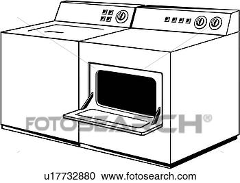 Appliance, dryer, washer View Large Clip Art Graphic Clipart - appliance, dryer, washer. fotosearch - search clipart, illustration, drawings and vector eps graphics images