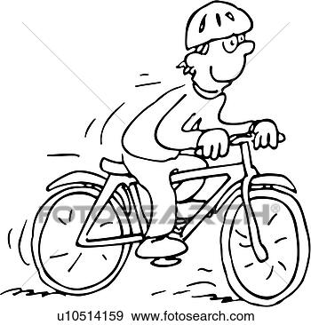 Clip Art - race,  action,   bicycle,  bicycling,   bicyclist,  cartoon,   cartoons. fotosearch  - search clipart,  illustration,  drawings and vector  eps graphics images