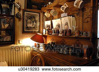 Banco de Imagem - interior,  wykeham, 
 braços,  bar, 
 winchester,  
hampshire. fotosearch 
- busca de fotos, 
imagens e clipart