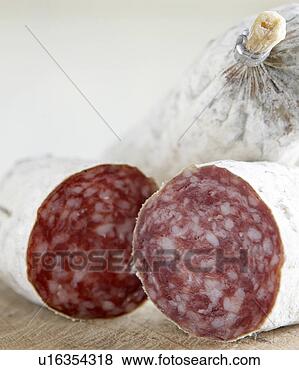 Banco de Imagem - italiano,  curado, 
 linguiça. fotosearch 
- busca de fotos, 
imagens e clipart