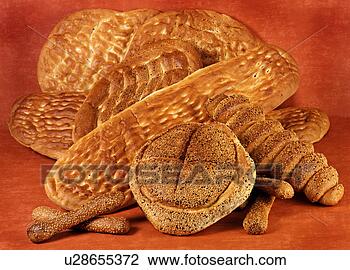 Banco de Imagem - oriental,  mediterrâneo, 
 apartamento, 
 pães,  cesta. 
fotosearch - busca 
de fotos, imagens 
e clipart