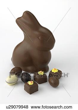 Banco de Imagem - páscoa,  chocolate, 
 coelhinho,  páscoa, 
 chocolates. fotosearch 
- busca de fotos, 
imagens e clipart