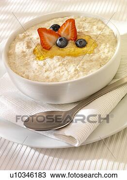 Banco de Imagem - tigela,  porridge, 
 branca. fotosearch 
- busca de fotos, 
imagens e clipart