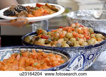 图片在线 - 摩洛哥人, 盘, foodies, 节日, hampto
