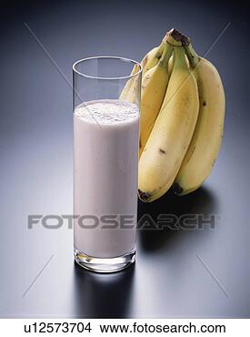 Banco de Imagem - banana,  suco. 
fotosearch - busca 
de fotos, imagens 
e clipart