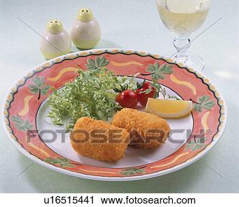 Stock Photography - crab cream croquette. 
fotosearch - search 
stock photos, 
pictures, images, 
and photo clipart