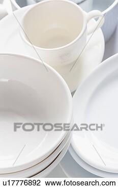 Stock Photo - clean dishes. 
fotosearch - search 
stock photos, 
pictures, images, 
and photo clipart