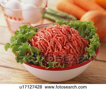 Stock Photo - uncooked minced 
beef in a bowl. 
fotosearch - search 
stock photos, 
pictures, images, 
and photo clipart