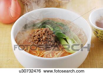 Stock Photo - noodle soup with 
spicy sesame soup. 
fotosearch - search 
stock photos, 
pictures, images, 
and photo clipart