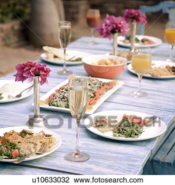 Stock Photo of Food served on a dining table u10633032 - Search ...