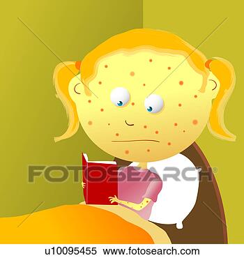 Arquivos de Ilustração - close-up,   menina, 
  vermelho,   
manchas,   dela, 
  rosto. fotosearch 
- busca de ilustrações 
clipeart e desenhos