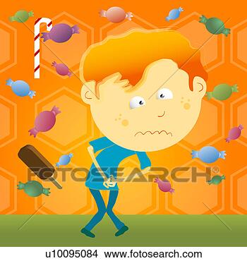 Arquivos de Ilustração - close-up,  menino, 
 doces,  ao redor, 
 ele. fotosearch 
- busca de ilustrações 
clipeart e desenhos
